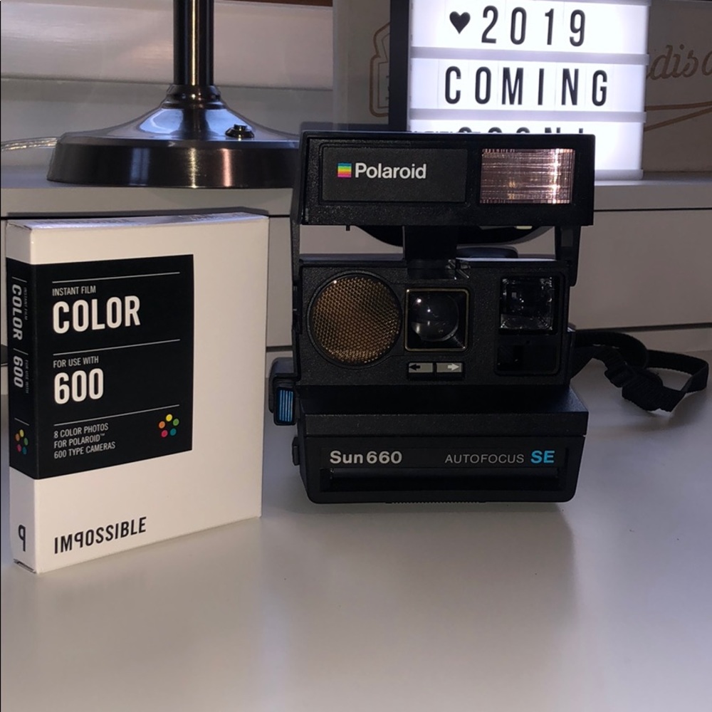 Vintage Polaroid camera